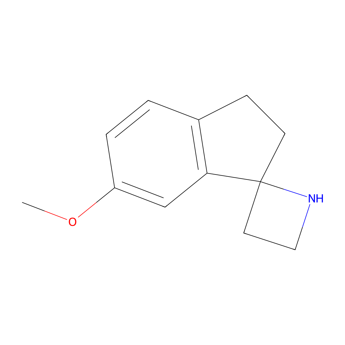 6'-Methoxy-2',3'-dihydrospiro[azetidine-2,1'-indene] molecular structure, CAS 1542397-11-4