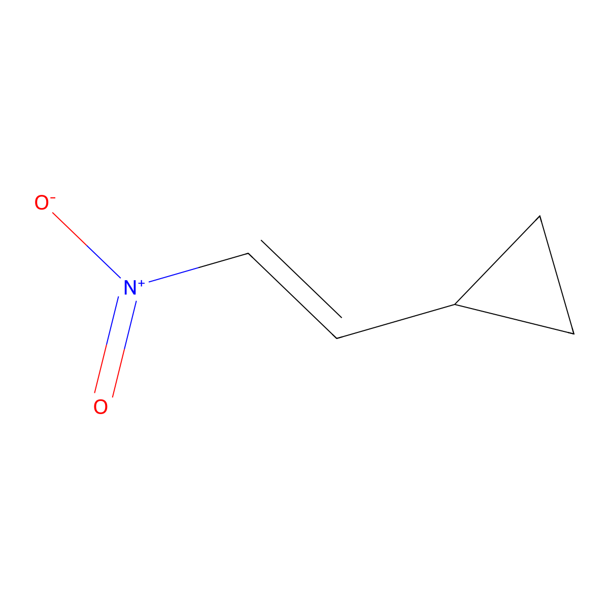Cyclopropane, (2-nitroethenyl)-, (E)- molecular structure, CAS 154242-19-0