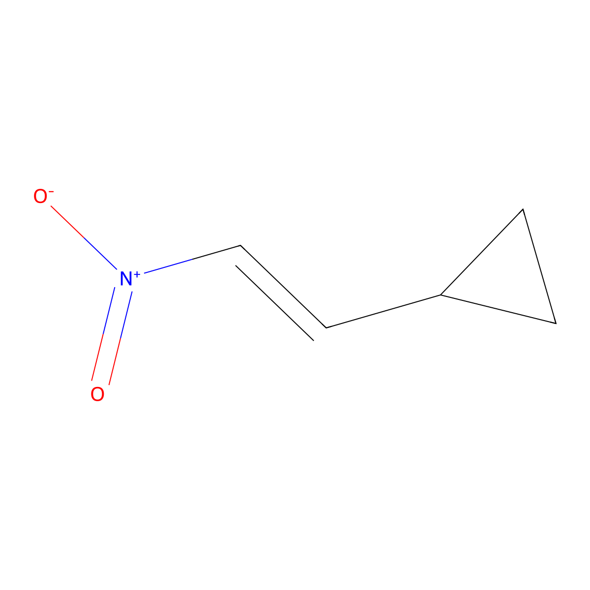Cyclopropane, (2-nitroethenyl)-, (E)- molecular structure, CAS 154242-19-0