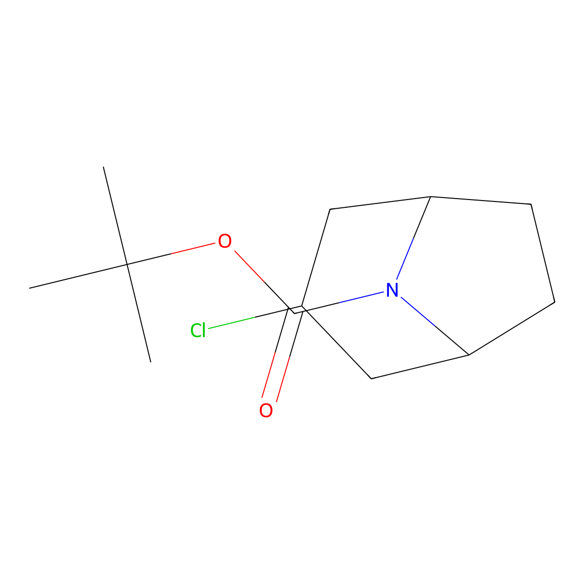 tert-Butyl 3-chloro-8-azabicyclo[3.2.1]octane-8-carboxylate molecular structure, CAS 1542544-91-1