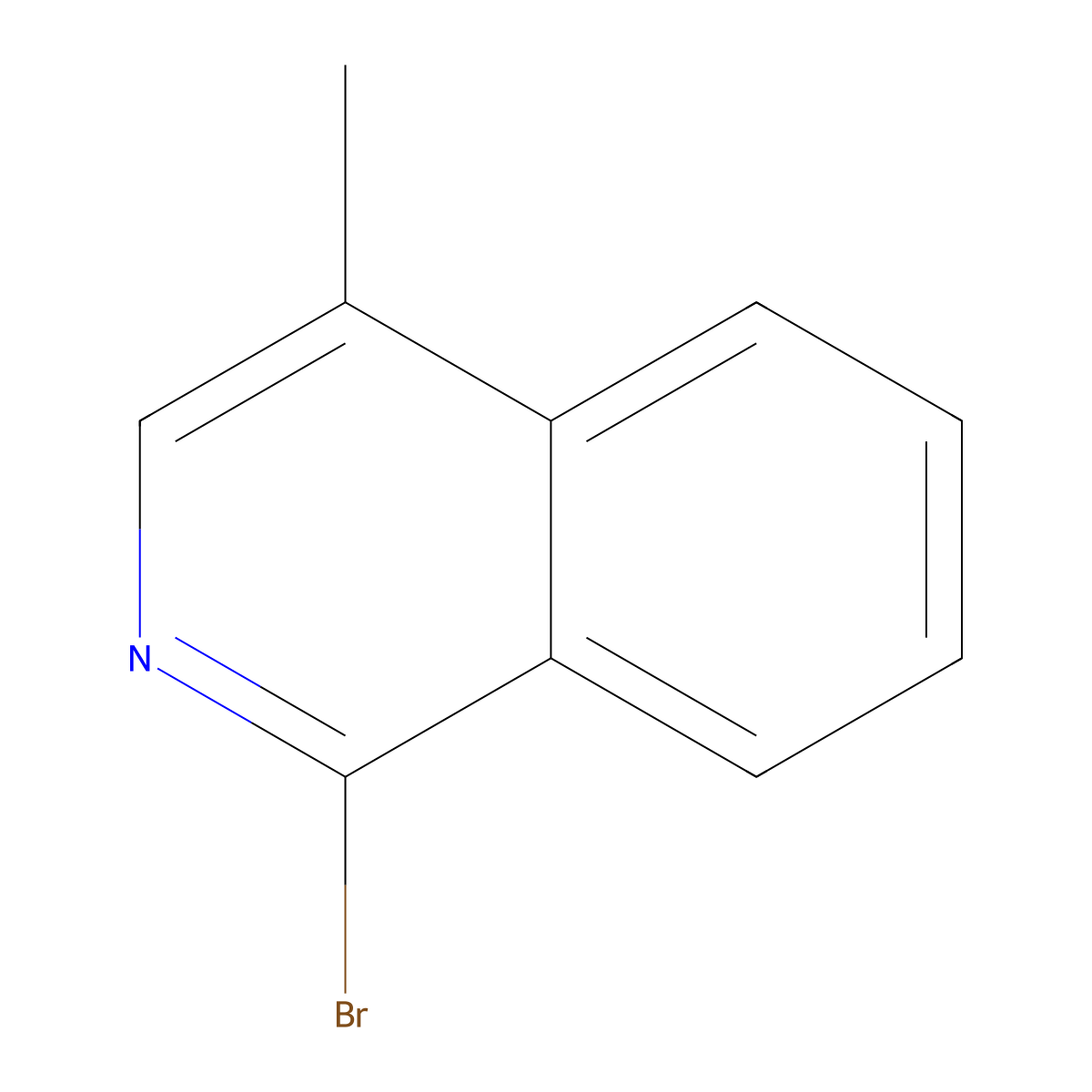 1-Bromo-4-methylisoquinoline molecular structure, CAS 1542564-70-4