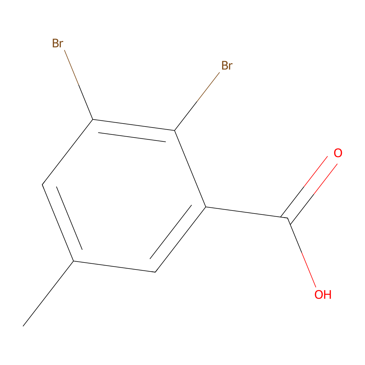 2,3-Dibromo-5-methylbenzoic acid molecular structure, CAS 154257-79-1