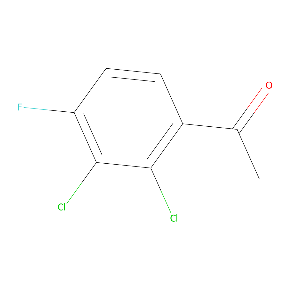 2',3'-Dichloro-4'-fluoroacetophenone molecular structure, CAS 154258-09-0