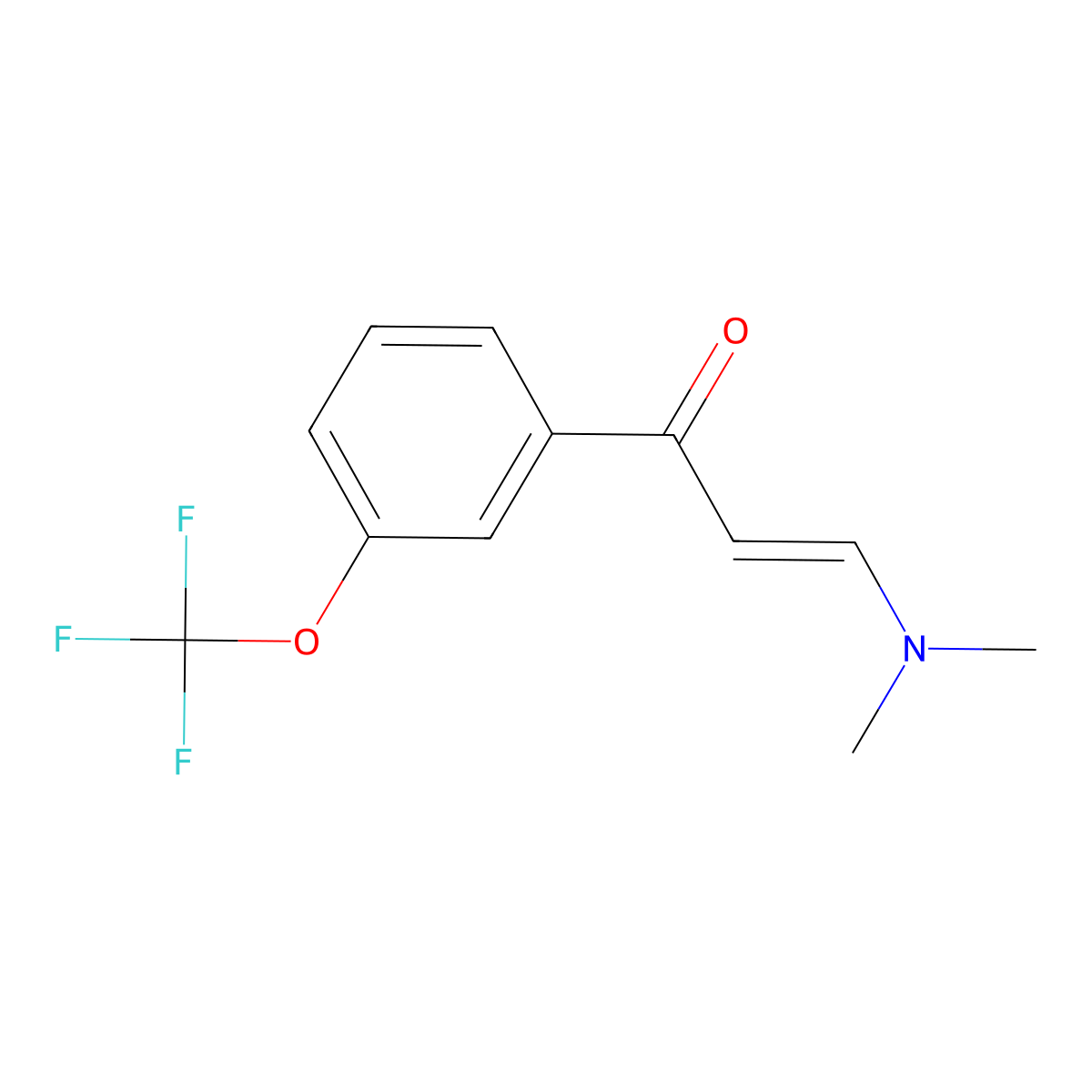 3-(Dimethylamino)-1-[3-(trifluoromethoxy)phenyl]prop-2-en-1-one molecular structure, CAS 154258-46-5