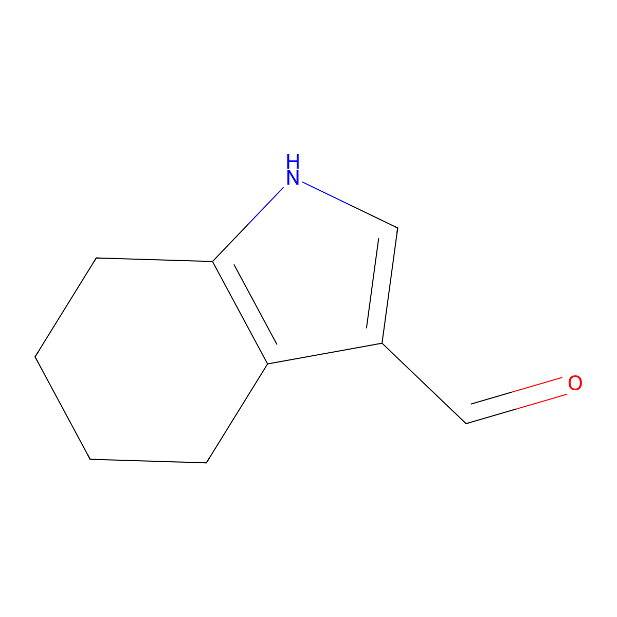 4,5,6,7-tetrahydro-1H-indole-3-carbaldehyde molecular structure, CAS 1542586-69-5