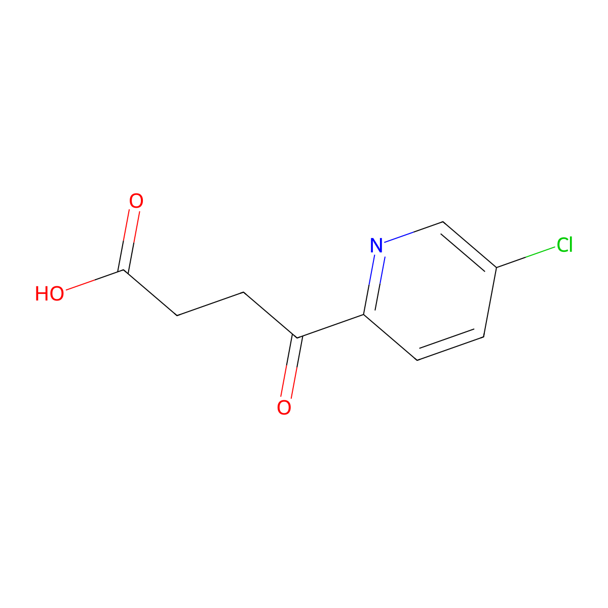 4-(5-Chloropyridin-2-yl)-4-oxobutanoic acid molecular structure, CAS 1542589-72-9