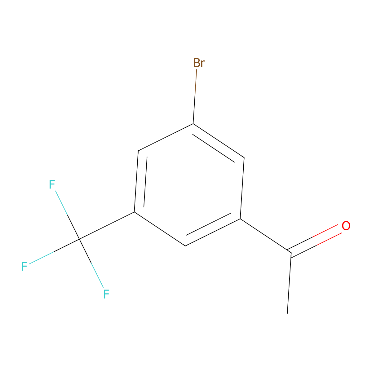 3'-Bromo-5'-(trifluoromethyl)acetophenone molecular structure, CAS 154259-25-3