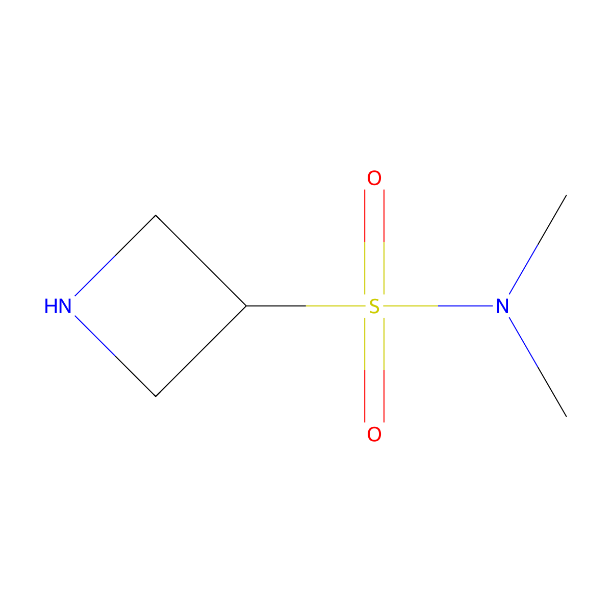 N,N-Dimethylazetidine-3-sulfonamide molecular structure, CAS 1542590-67-9