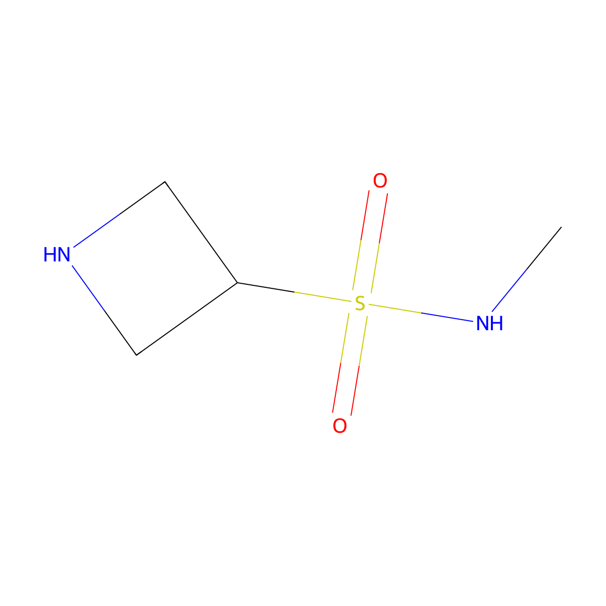 N-methylazetidine-3-sulfonamide molecular structure, CAS 1542590-69-1