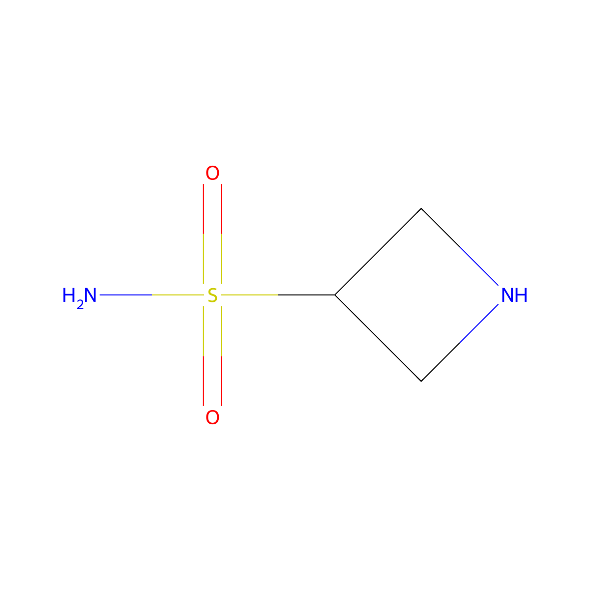Azetidine-3-sulfonamide molecular structure, CAS 1542590-74-8