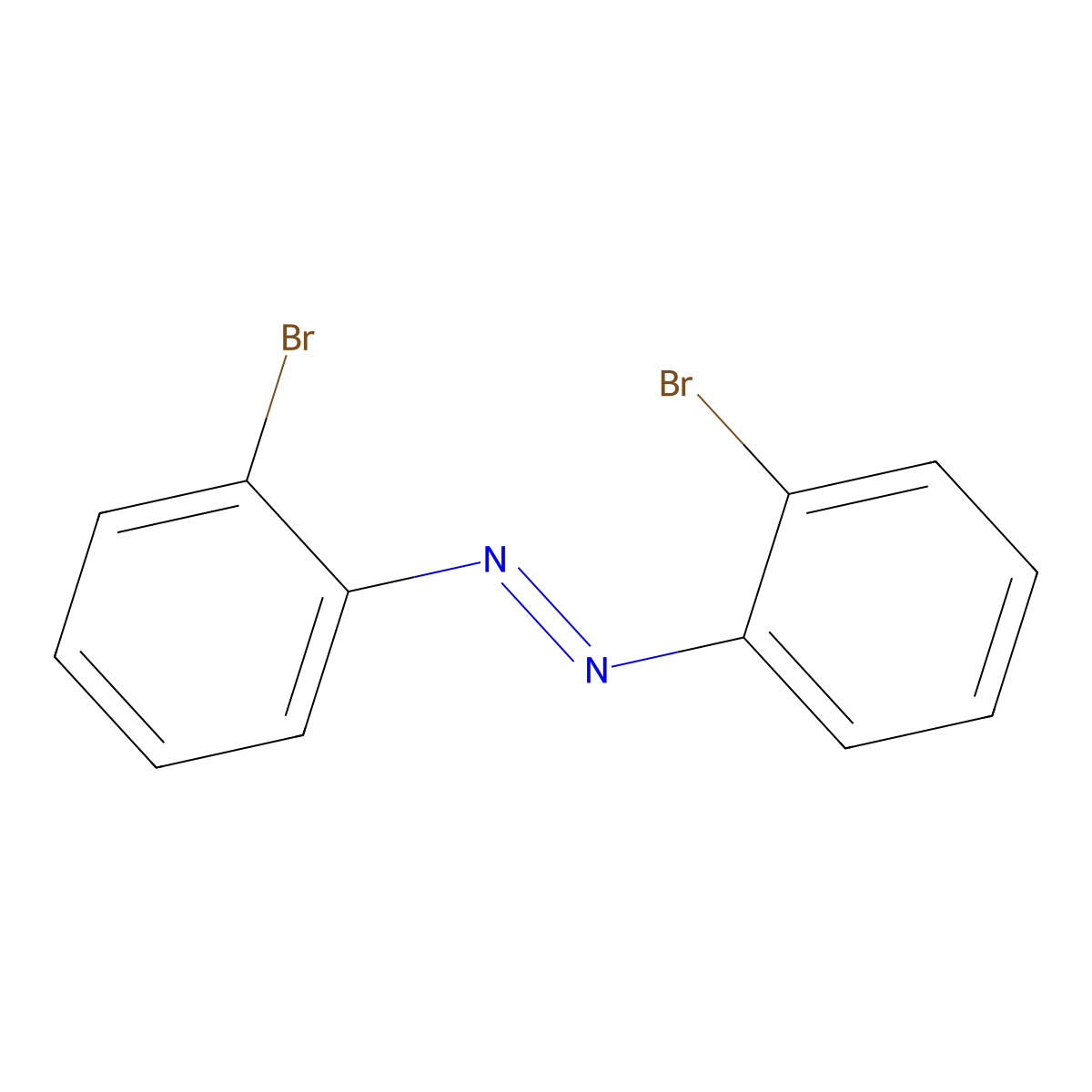 Diazene, bis(2-bromophenyl)- molecular structure, CAS 15426-16-1