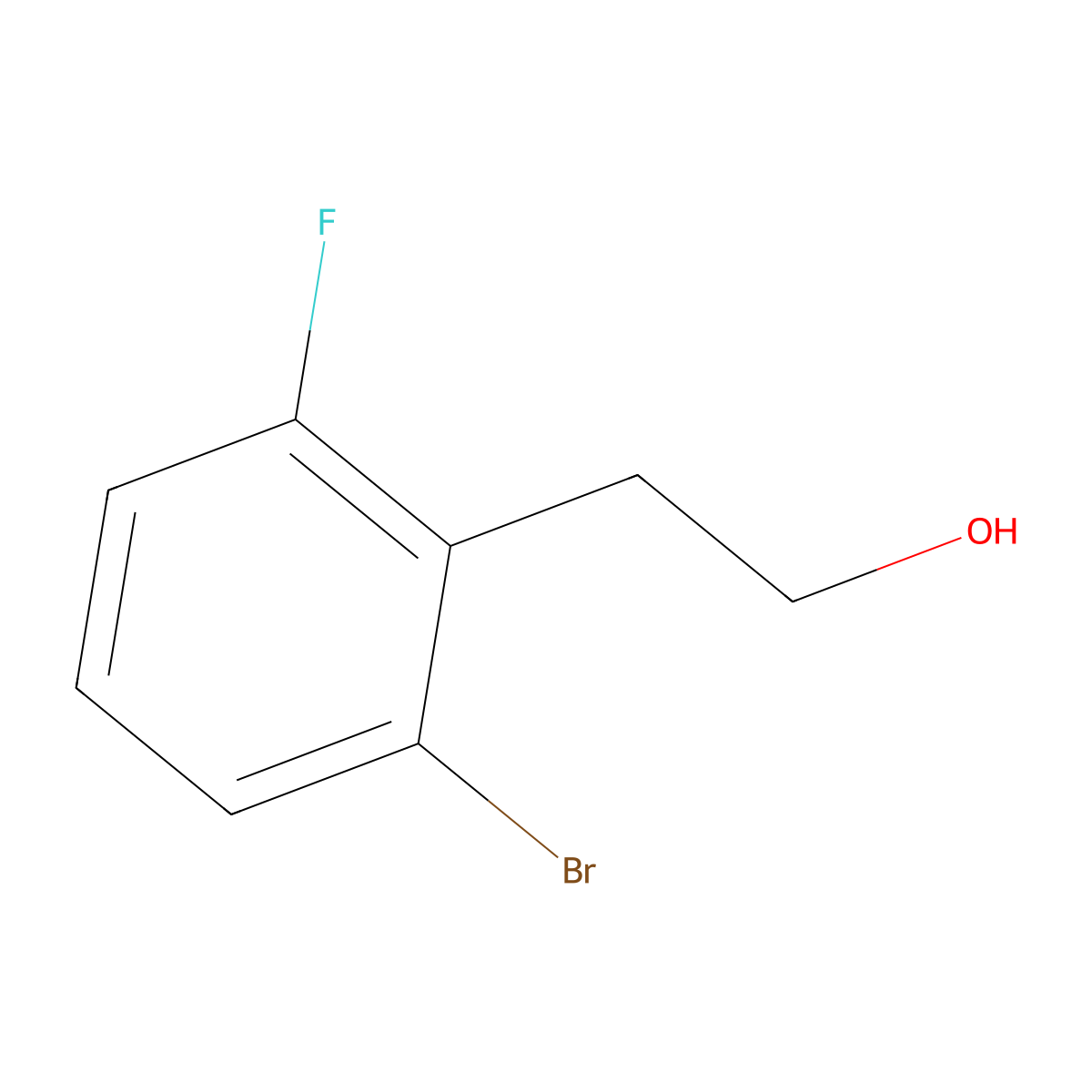 2-(2-Bromo-6-fluorophenyl)ethan-1-ol molecular structure, CAS 1542665-11-1