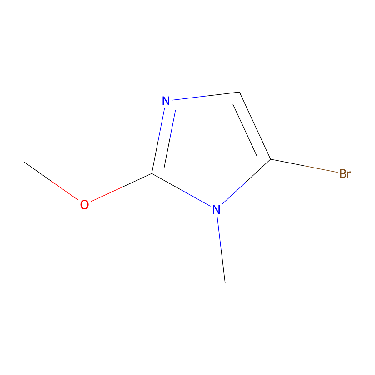 5-Bromo-2-methoxy-1-methyl-imidazole molecular structure, CAS 1542686-78-1
