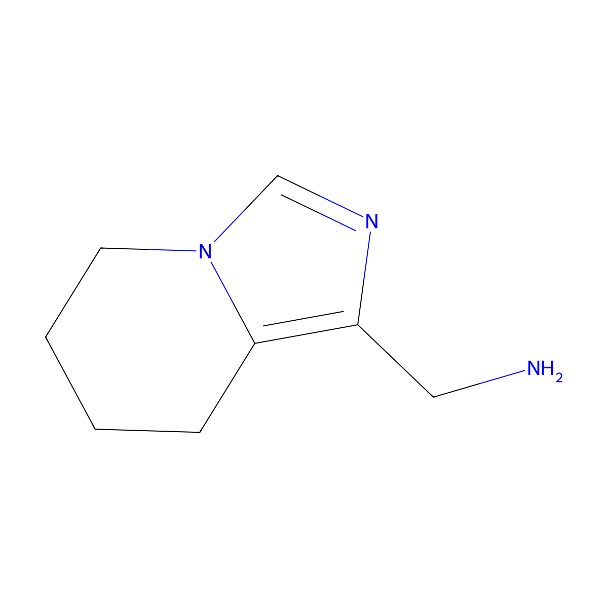 (5,6,7,8-Tetrahydroimidazo[1,5-a]pyridin-1-yl)methanamine molecular structure, CAS 1542703-74-1