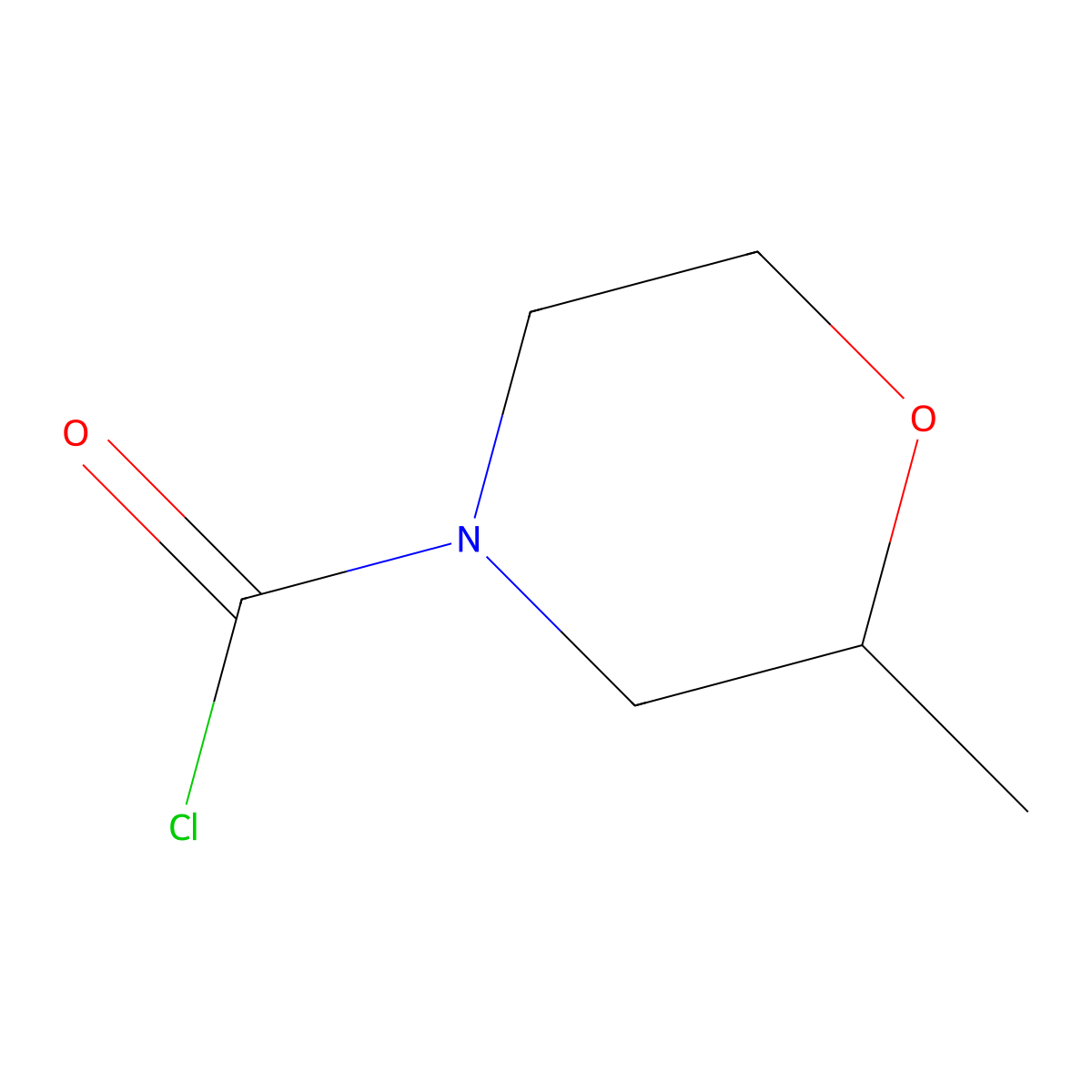 2-Methylmorpholine-4-carbonyl chloride molecular structure, CAS 1542781-52-1