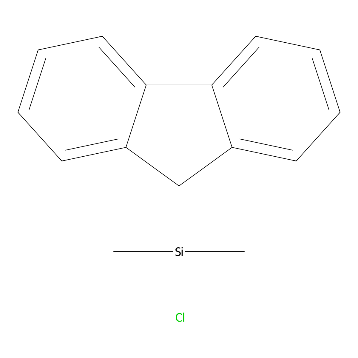 9-(Chlorodimethylsilyl)-9h-fluorene molecular structure, CAS 154283-78-0