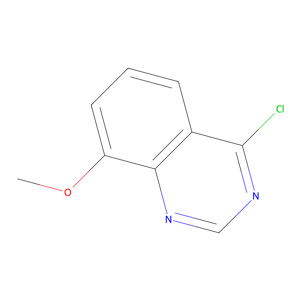 4-Chloro-8-methoxyquinazoline molecular structure, CAS 154288-09-2