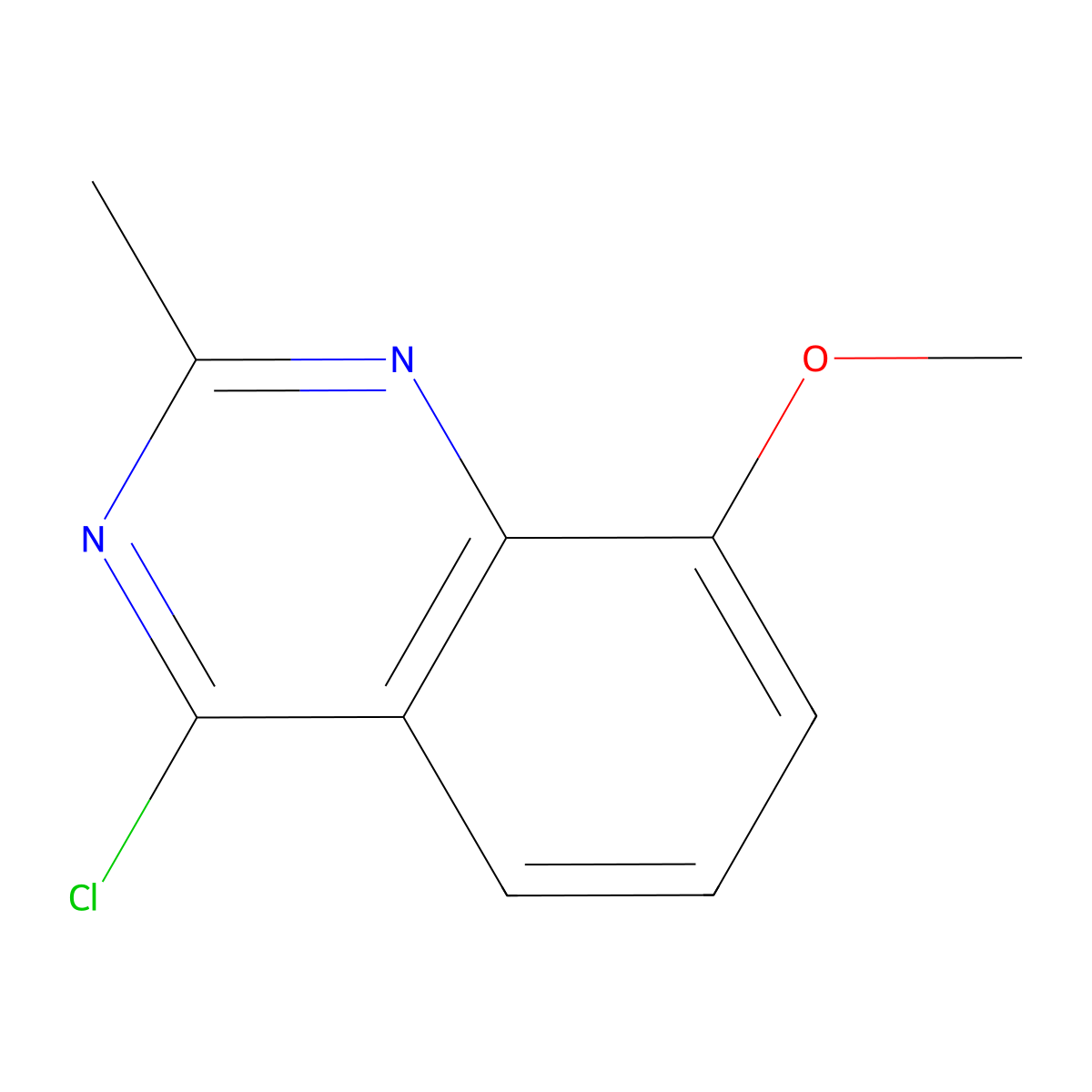 4-Chloro-8-methoxy-2-methylquinazoline molecular structure, CAS 154288-17-2