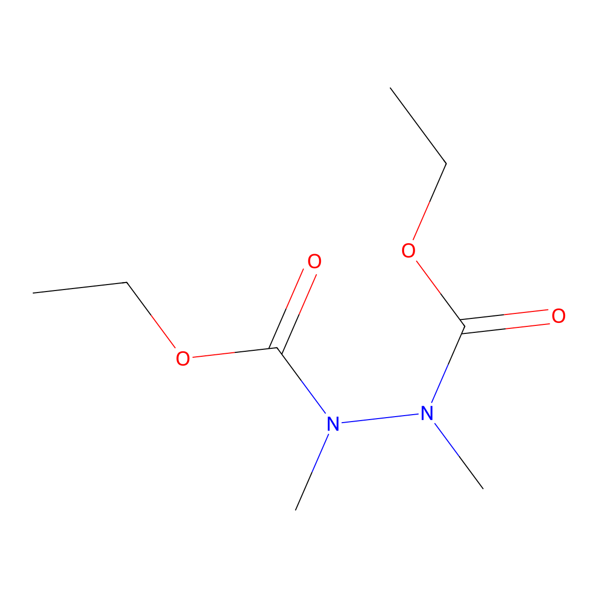Diethyl 1,2-dimethylbicarbamate molecular structure, CAS 15429-36-4