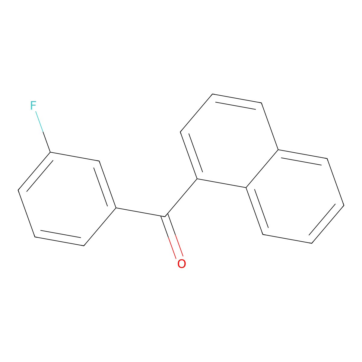 (3-Fluorophenyl)-naphthalen-1-ylmethanone molecular structure, CAS 1543-58-4