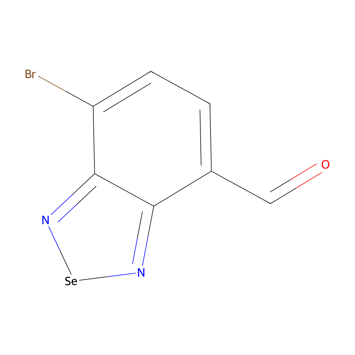 7-Bromobenzo[c][1,2,5]selenadiazole-4-carbaldehyde molecular structure, CAS 1543042-73-4