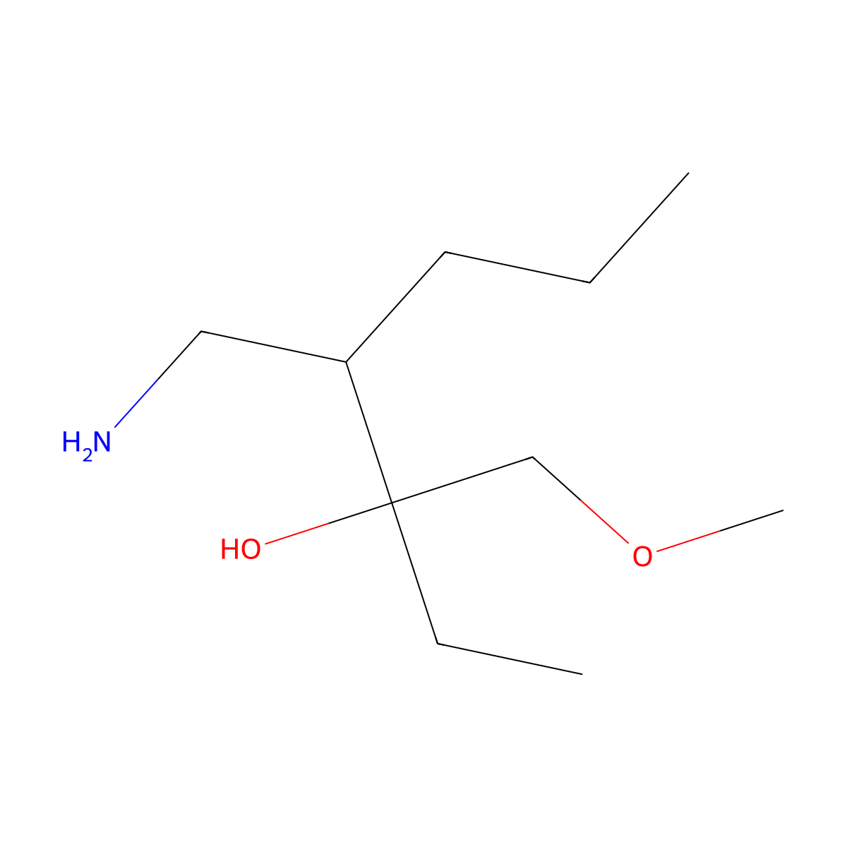 4-(Aminomethyl)-3-(methoxymethyl)heptan-3-ol molecular structure, CAS 1543073-77-3
