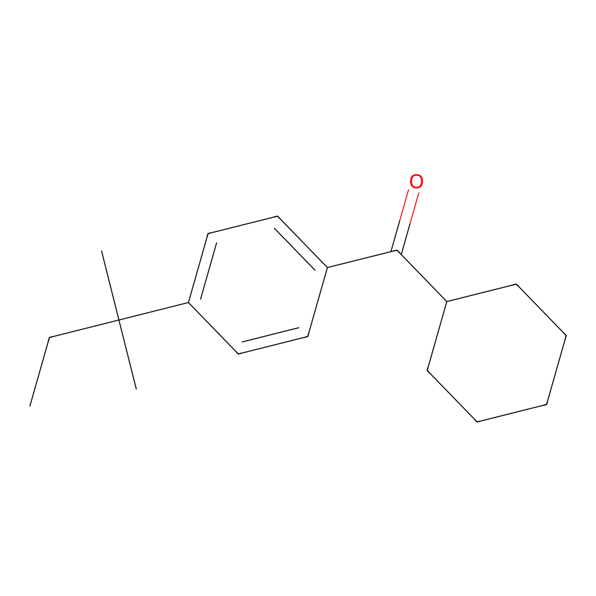 Cyclohexyl(4-(tert-pentyl)phenyl)methanone molecular structure, CAS 1543080-19-8