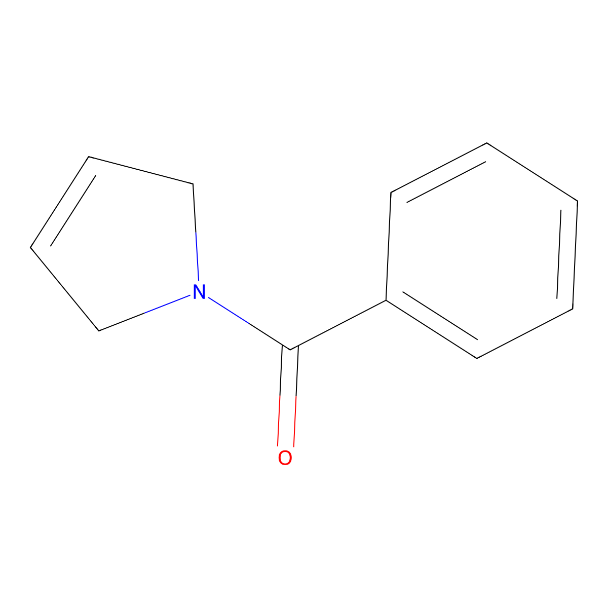 1H-Pyrrole, 1-benzoyl-2,5-dihydro- molecular structure, CAS 15431-85-3