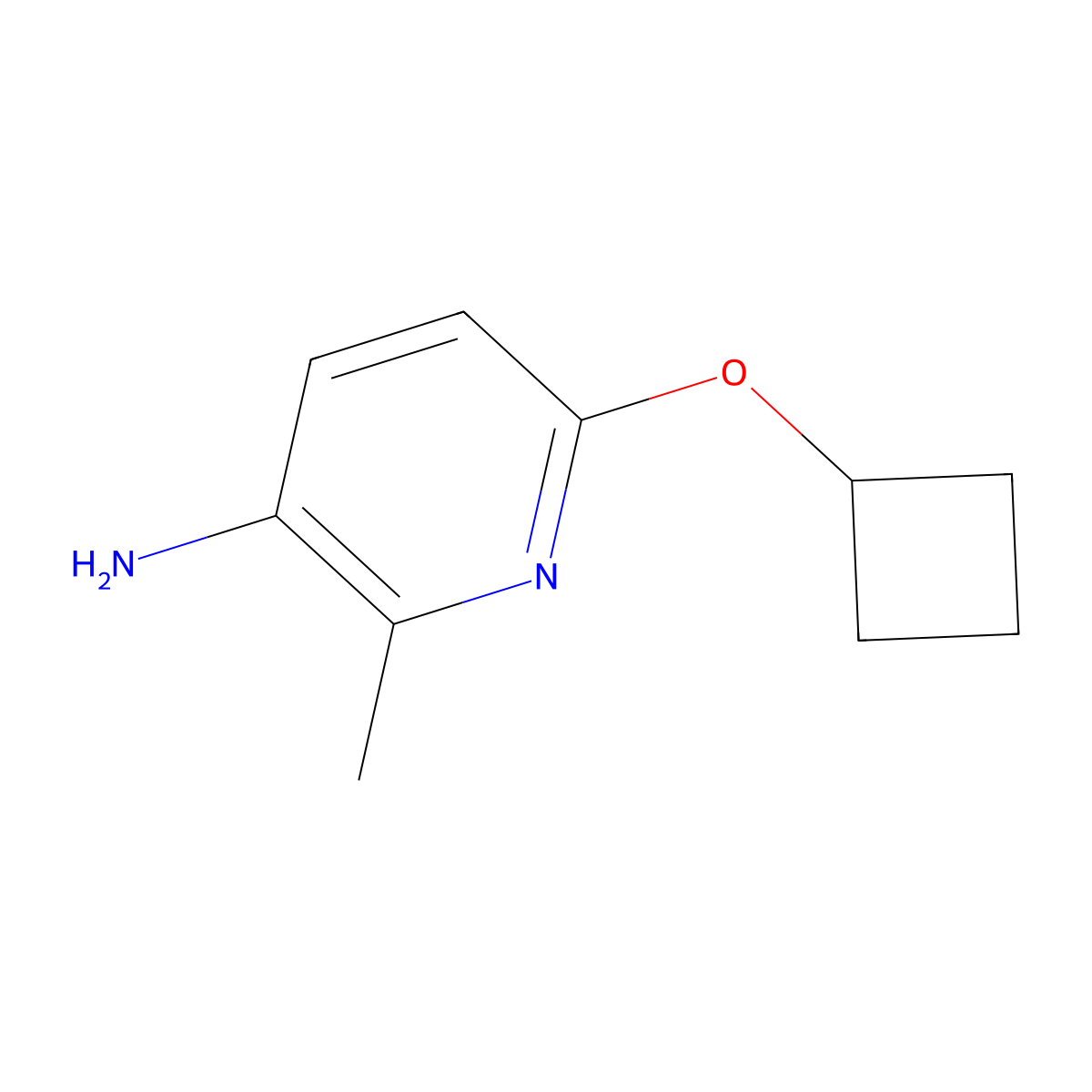6-Cyclobutoxy-2-methylpyridin-3-amine molecular structure, CAS 1543196-66-2