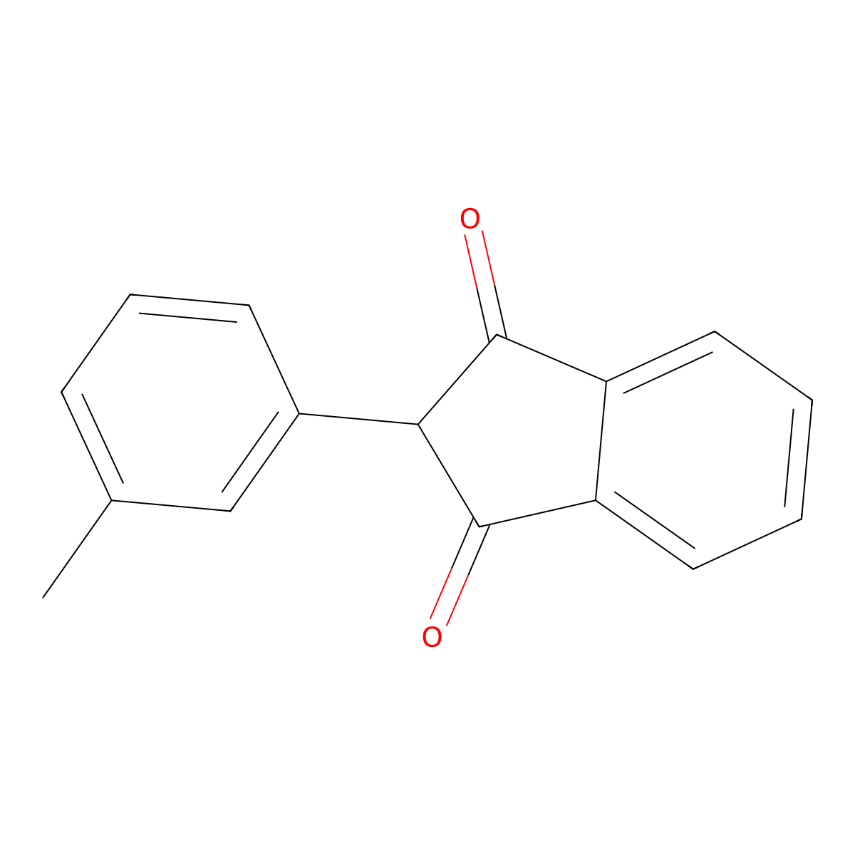 2-(3-Methylphenyl)-1h-indene-1,3(2h)-dione molecular structure, CAS 15432-98-1