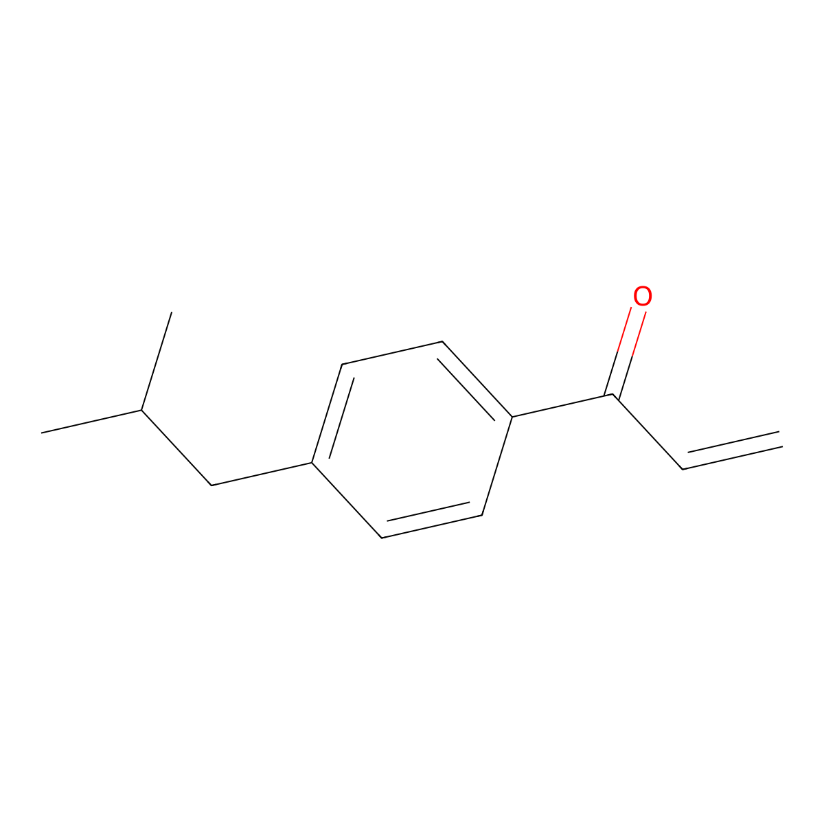 1-[4-(2-Methylpropyl)phenyl]prop-2-en-1-one molecular structure, CAS 154320-57-7