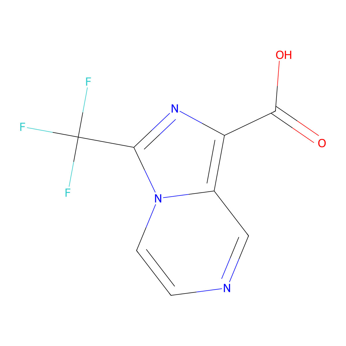 3-(Trifluoromethyl)imidazo[1,5-a]pyrazine-1-carboxylic acid molecular structure, CAS 1543227-81-1