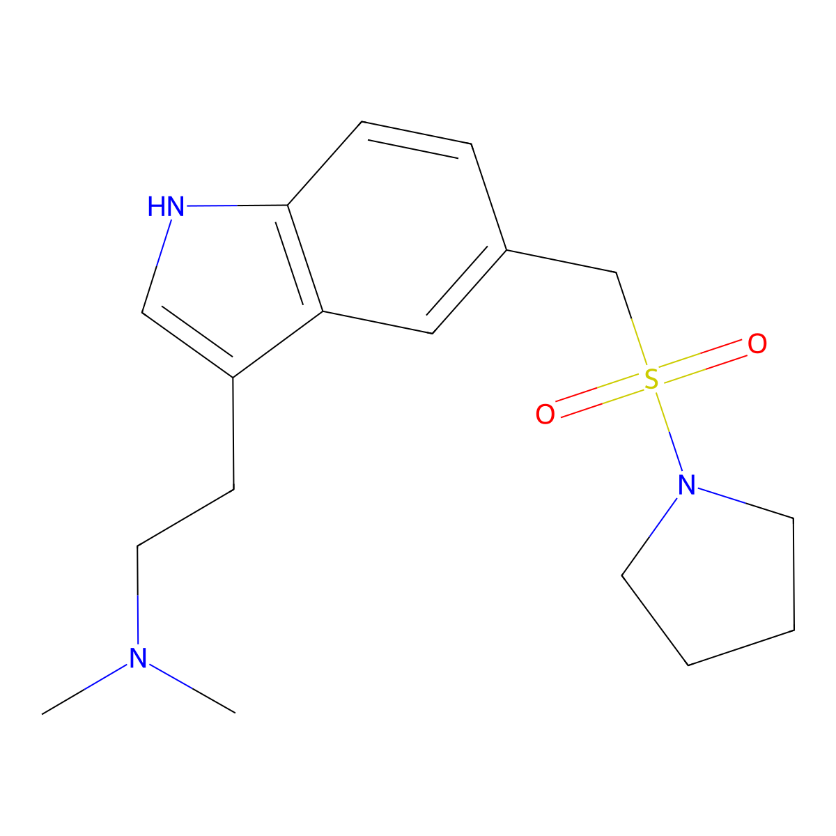Almotriptan molecular structure, CAS 154323-57-6