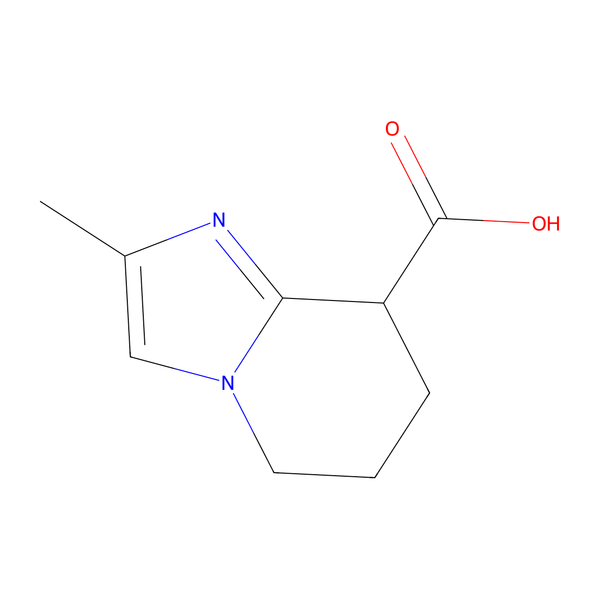 2-Methyl-5,6,7,8-tetrahydroimidazo[1,2-a]pyridine-8-carboxylic acid molecular structure, CAS 1543245-75-5