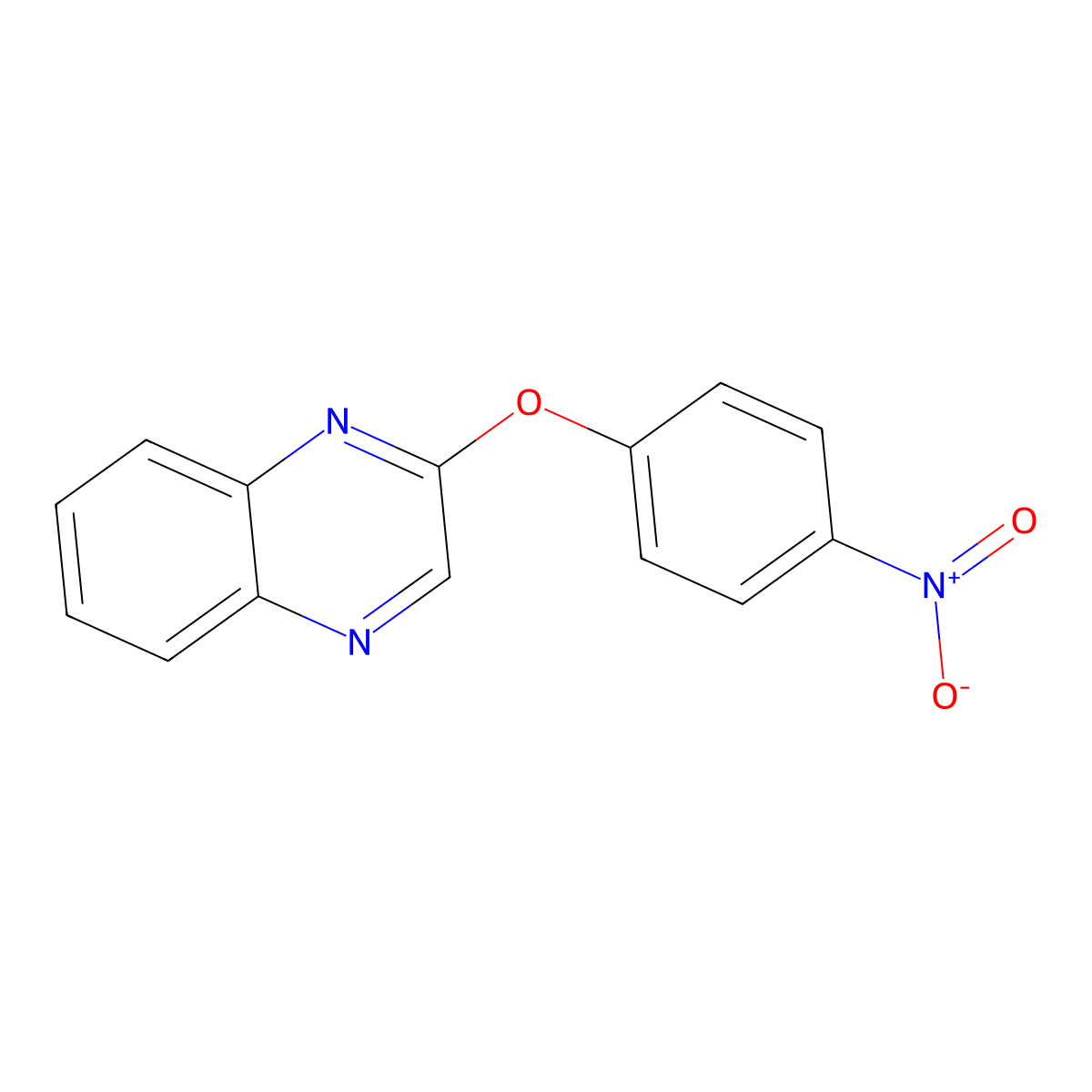 2-(4-Nitrophenoxy)quinoxaline molecular structure, CAS 154325-17-4
