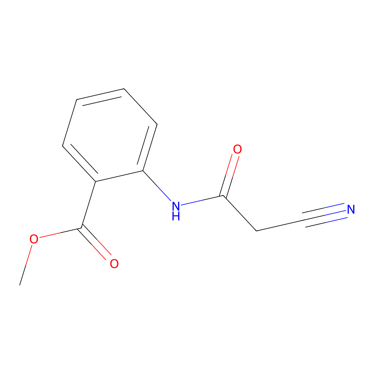 Methyl 2-(2-Cyanoacetamido)benzoate molecular structure, CAS 154325-57-2