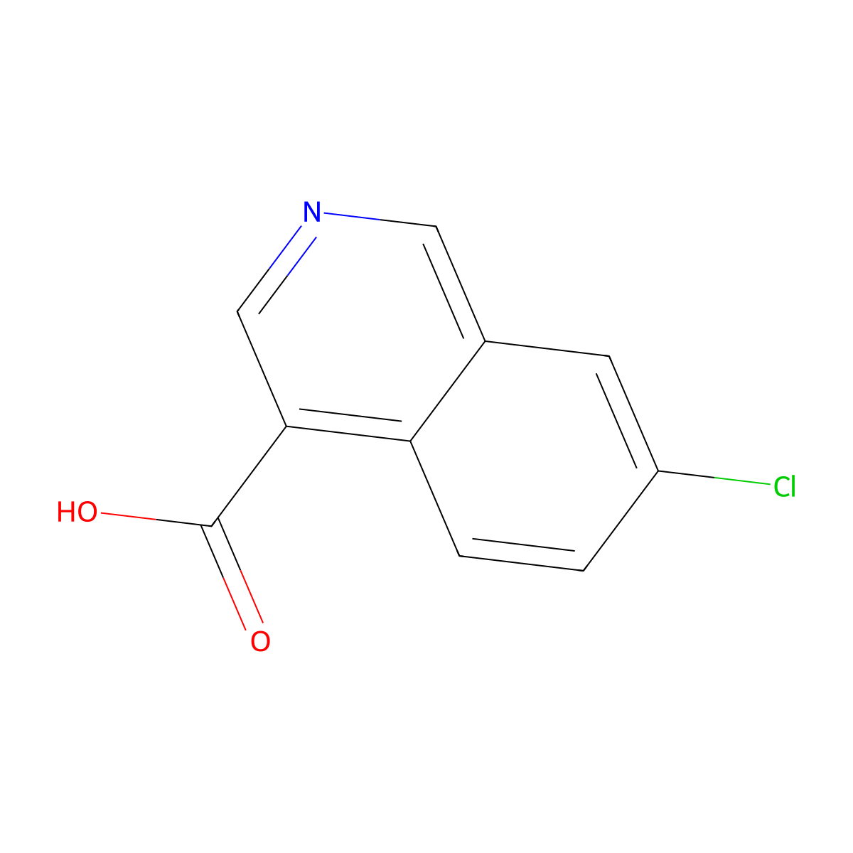 7-Chloroisoquinoline-4-carboxylic acid molecular structure, CAS 1543281-62-4