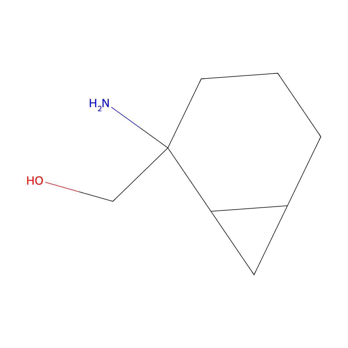 {2-Aminobicyclo[4.1.0]heptan-2-yl}methanol molecular structure, CAS 1543290-68-1