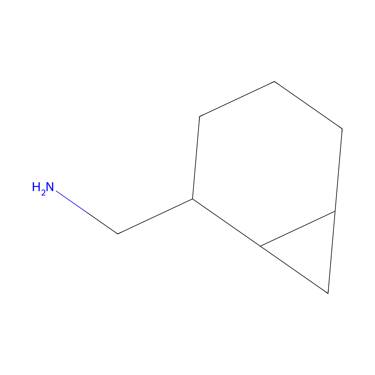 Bicyclo[4.1.0]heptan-2-ylmethanamine molecular structure, CAS 1543311-07-4