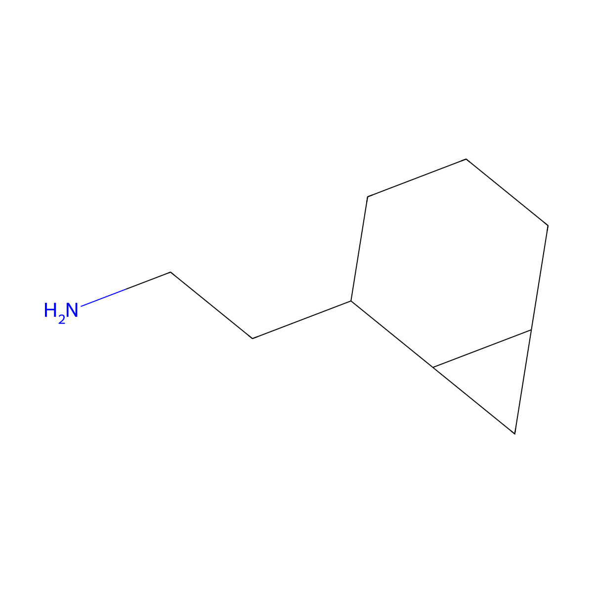 2-{Bicyclo[4.1.0]heptan-2-yl}ethan-1-amine molecular structure, CAS 1543318-39-3