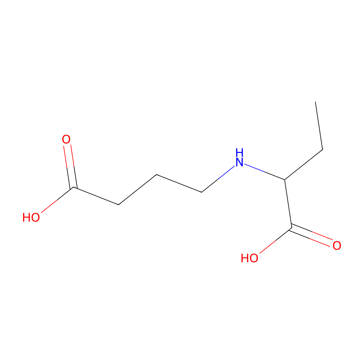 4-((1-Carboxypropyl)amino)butanoic acid molecular structure, CAS 1543353-92-9