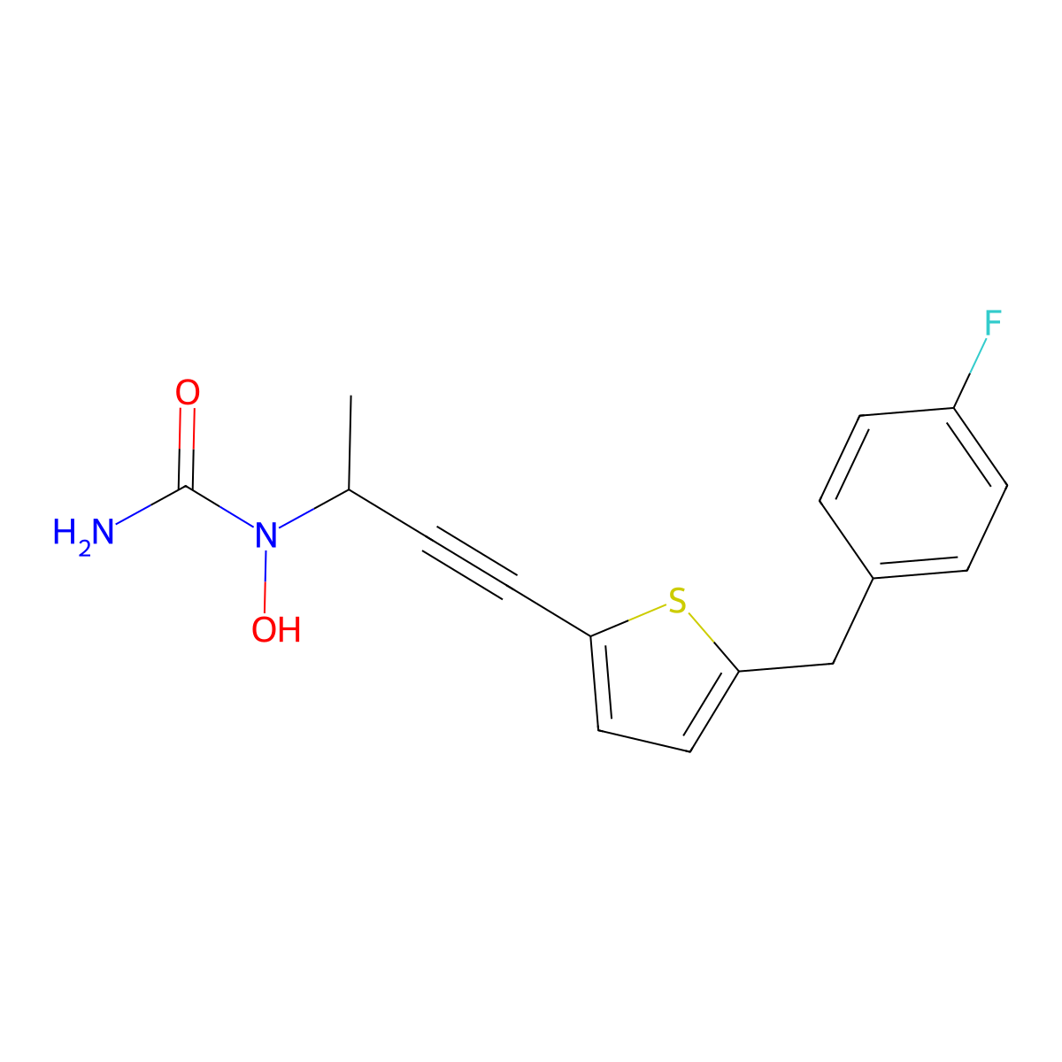 Atreleuton molecular structure, CAS 154355-76-7