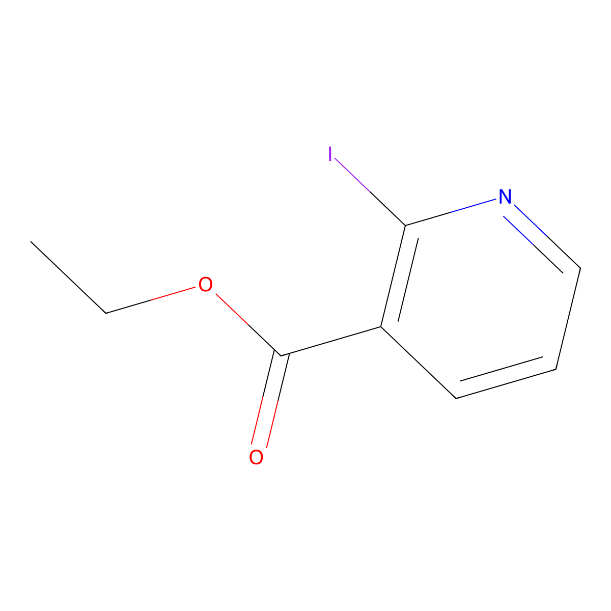 Ethyl 2-iodopyridine-3-carboxylate molecular structure, CAS 154366-01-5