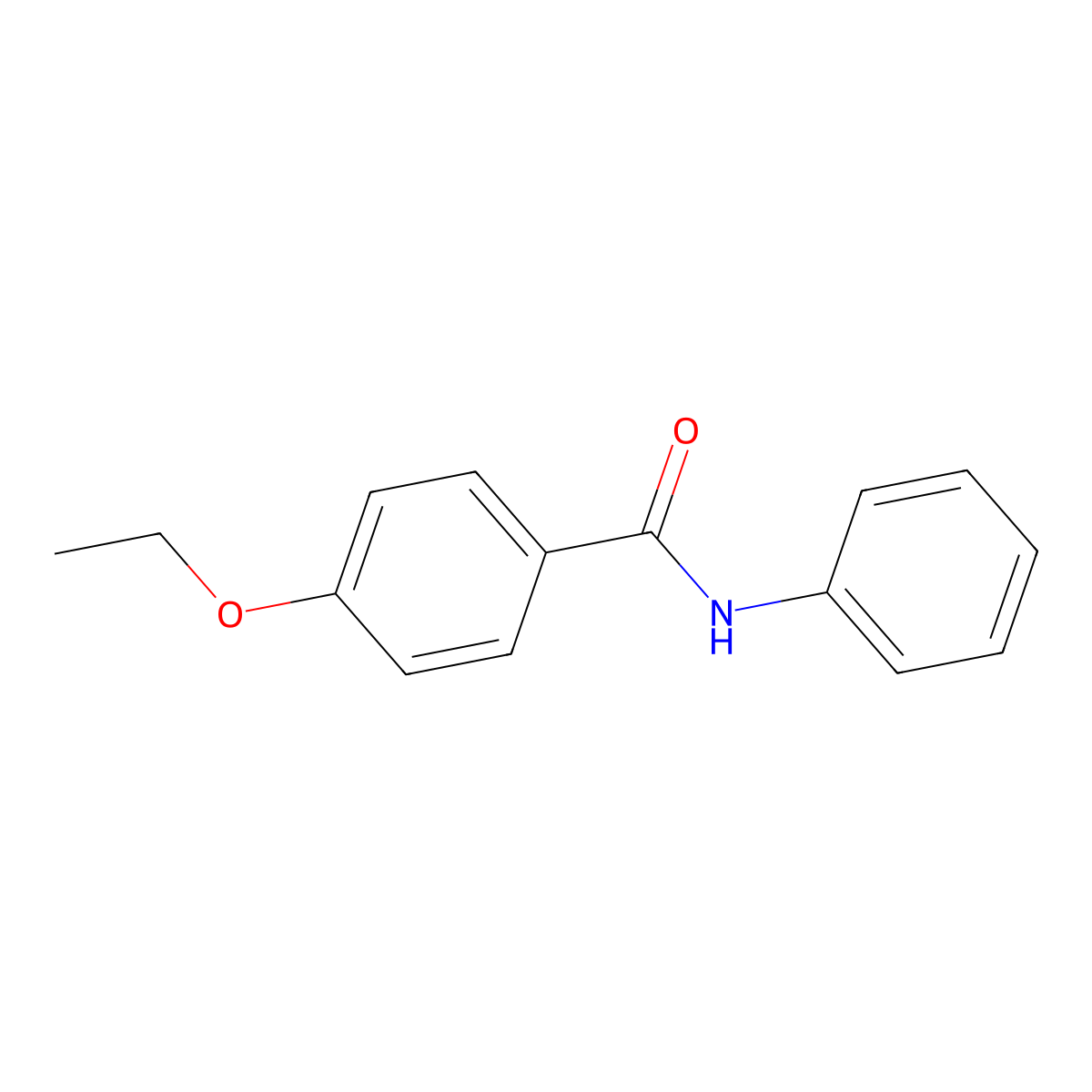 4-ethoxy-N-phenylbenzamide molecular structure, CAS 15437-13-5