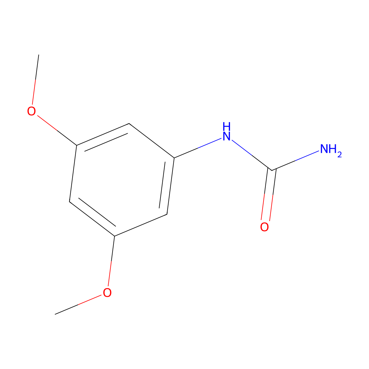 1-(3,5-Dimethoxyphenyl)urea molecular structure, CAS 154374-69-3