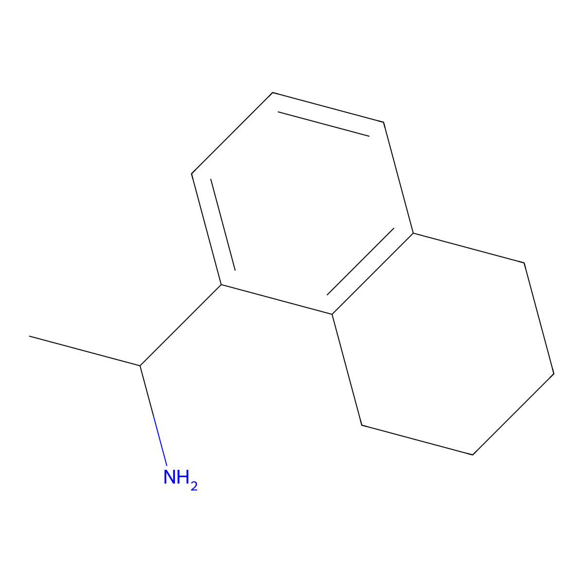 1-(5,6,7,8-Tetrahydronaphthalen-1-yl)ethan-1-amine molecular structure, CAS 154377-56-7