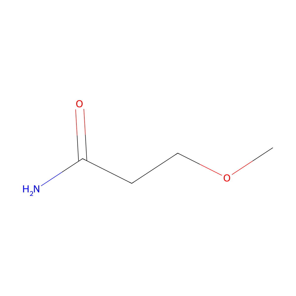 3-Methoxypropanamide molecular structure, CAS 15438-67-2