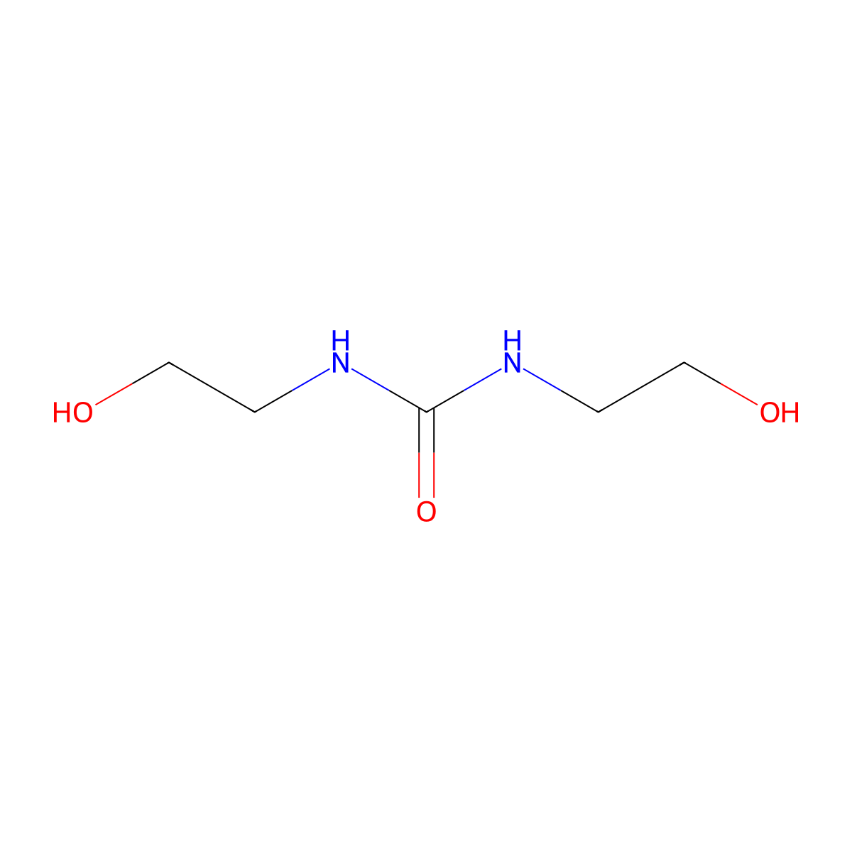 Urea, N,N'-bis(2-hydroxyethyl)- molecular structure, CAS 15438-70-7