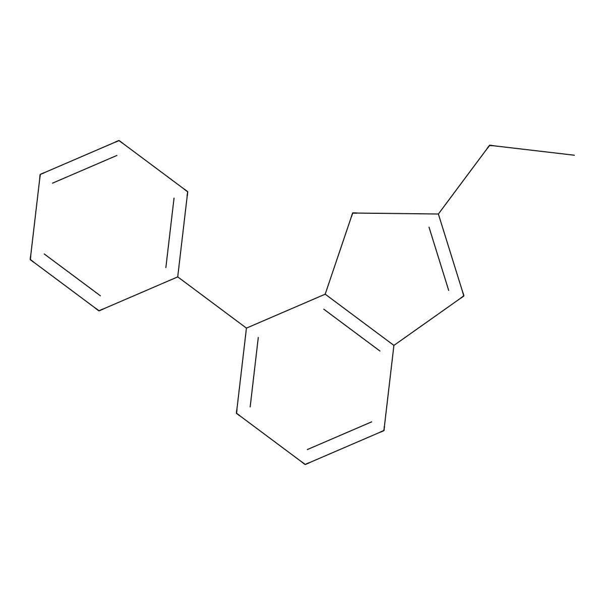 2-Ethyl-7-phenyl-1H-indene molecular structure, CAS 154380-63-9