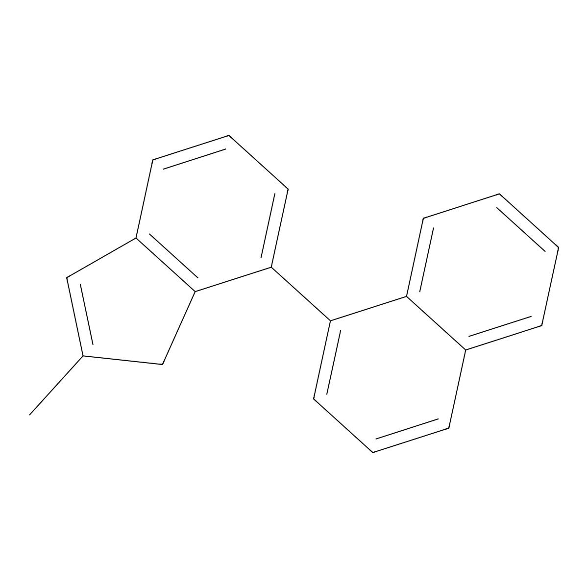 1-(2-Methyl-1H-inden-7-yl)naphthalene molecular structure, CAS 154380-68-4